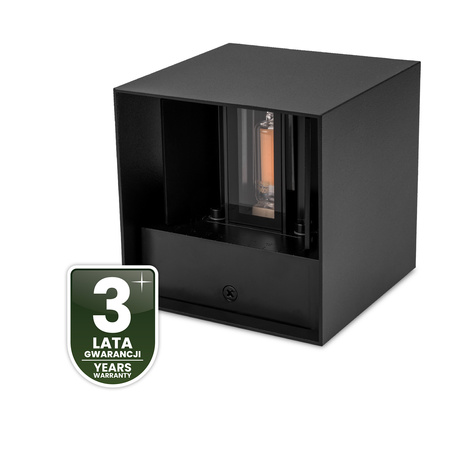 Zahradní nástěnná lampa G9, nastavitelné nahoru a dolů Černá PYXIS LUMILED