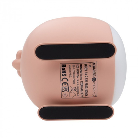 Dětské noční světlo LED 2,5W 1800-3000K teplá bílá dobíjecí 1200mAh růžové MARY'S HELICOPTER