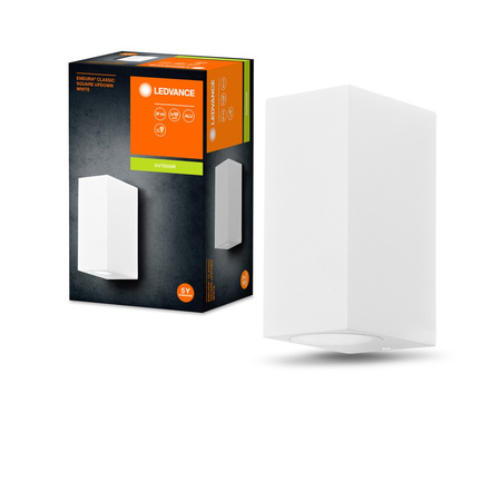 Nástěnné svítidlo ENDURA Classic Square UpDown White