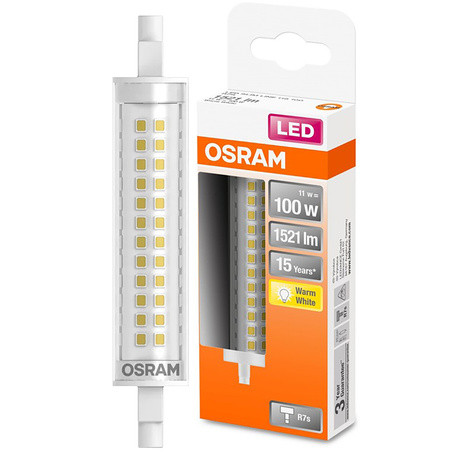 LED žárovka R7s 118mm 12W = 100W 1521lm 2700K Teplá bílá 300° OSRAM STAR