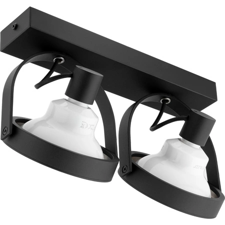 Stropní svítidlo Nástěnné svítidlo LEON 2x ES111 Posuvné černé