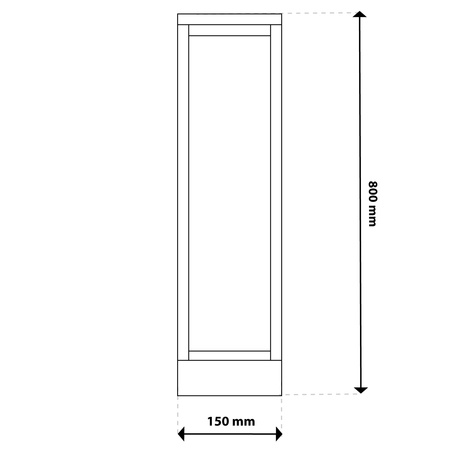Venkovní zahradní lampa 10W, LED sloupek 80cm HOSTA LUMILED