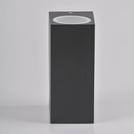 Venkovní nástěnné svítidlo shora dolů s LED 2x GU10 BOSTON GOLDLUX (Polux) ALUMINIUM GRAY