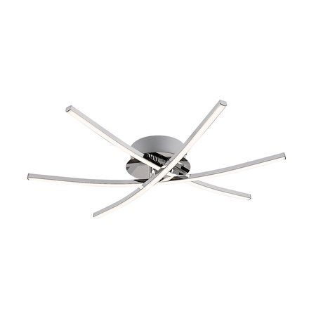 Stropní svítidlo LED pro povrchovou montáž 21W Chrome Modern Cyclone Rabalux