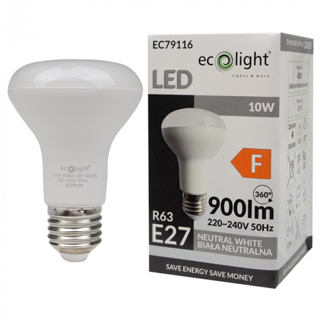 LED reflektorová žárovka R63 E27 10W 900lm 4000K Neutral Ecolight