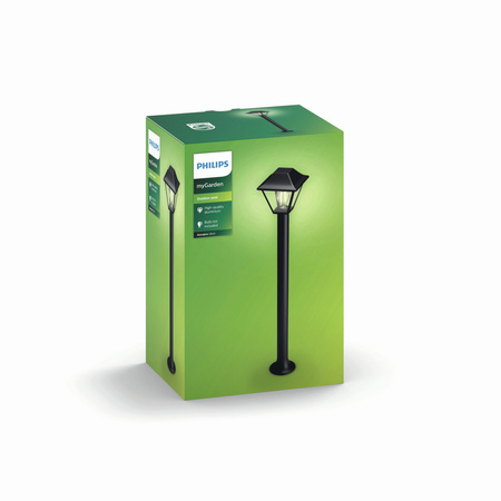 Venkovní LED zahradní svítidlo ALPENGLOW myGarden E27 IP44 Tyč 90cm Lucerna černá PHILIPS