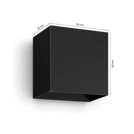 LED fasádní nástěnné svítidlo Resonate 8W IP44 CCT RGB PHILIPS HUE