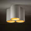 EYE TONE III Plafondová lampa 7666 Nowodvorski Bílo-zlatá 3xGU10 Stropní bodové svítidlo Moderní
