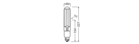 LED žárovka E27 29,1W = 70W 5400lm 2700K teplá bílá 360° IP65 Filament Performance Class Ledvance