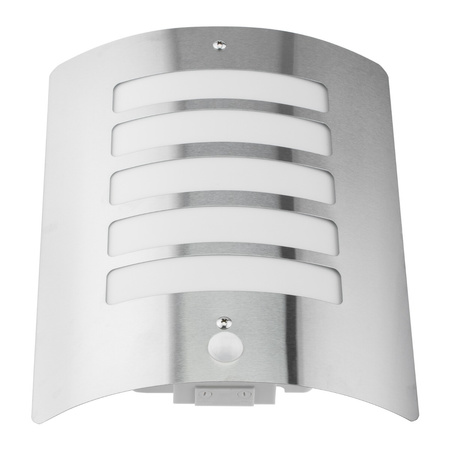 Zahradní nástěnné svítidlo E27 LUGO Ocelové fasádní nástěnné svítidlo PIR senzor