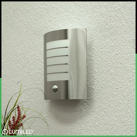 Zahradní nástěnná lampa se senzorem E27, NIGELLA LUMILED