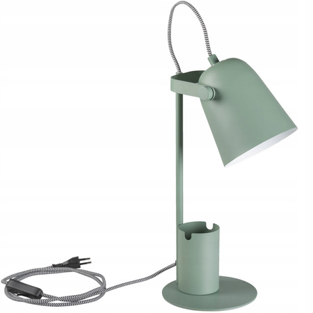 Stolní stolní lampa Školní kancelářská noční lampa Nastavitelná E27 Zelená Raibo Kanlux