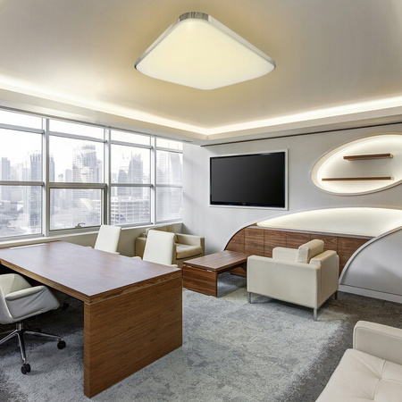 PLAFON LED stropní svítidlo Square PARYS 36W 3000K-6500K 53cm + dálkový ovladač