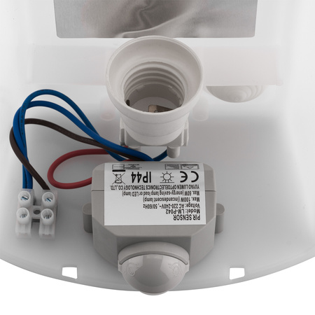 Zahradní nástěnná lampa se senzorem E27, NIGELLA LUMILED