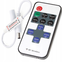 Stmívač LED pásků. rádiový ovladač s dálkovým ovládáním MINI RF DC 6A
