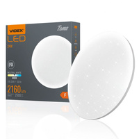 LED stropní svítidlo pro povrchovou montáž 24W 2160lm 4000K Neutrální bila TOMA VIDEX