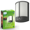 Zahradní lampa LED nástěnná lampa STOCK IR myGarden 6W 2700K IP44 s pohybovým a soumrakovým senzorem antracit PHILIPS