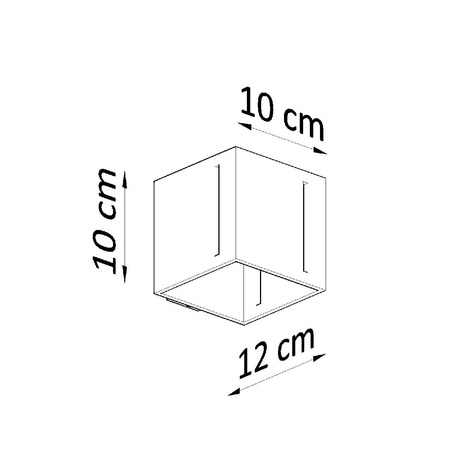 Nástěnné svítidlo LED PIXAR G9 Upstairs Downstairs Cube Grey SOLLUX