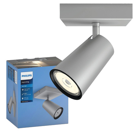 LED stropní svítidlo PAISLEY GU10 Reflektor pohyblivé svítidlo šedé PHILIPS