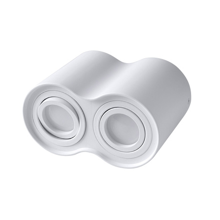 Stropní svítidlo přisazené Hadar R2 2xGU10. pojízdné. kulaté. bílé