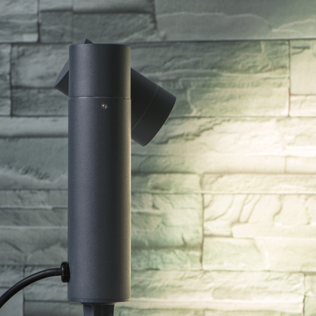 Venkovní poháněná lampa USTI GU10 IP54 40cm antracitová KANLUX