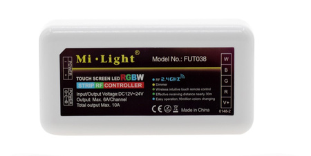 RGB+W 12/24V 10A Mi-Light Wi-Fi LED ovladač - FUT038
