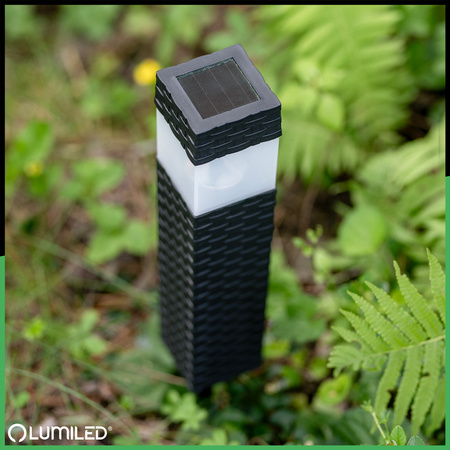 Solární LED lampa snímač soumraku IP44, 4000K PASCAL LUMILED