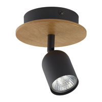 TOP WOOD Spot Black Wooden Classic GU10 stropní svítidlo 3290 TK Lighting