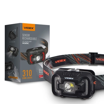 Dobíjecí LED světlomet s dotykovým senzorem 5W + COB 310lm 5000K H025C VIDEX