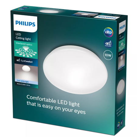 LED stropní svítidlo. přisazené. vestavné. 4000K. bílé PHILIPS Moire CL200 EC RD 10W 40K W HV 06