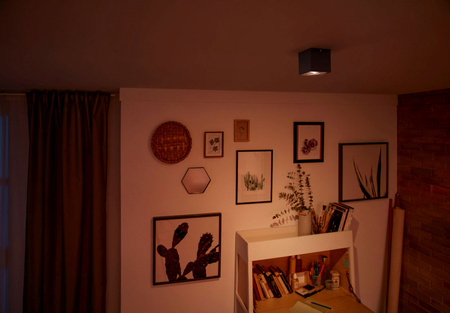 LED halogenové svítidlo pro povrchovou montáž 4,5W BOX Movable Black PHILIPS