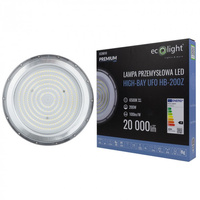 LED HIGHBAY 200W 20000lm 6500K Cold IP65 PREMIUM Ecolight LED závěsná lampa