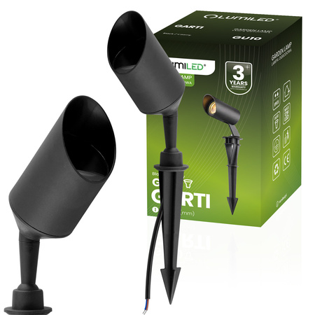 Solární LED lampa reflektor s kabelem GU10, IP65 GARTI LUMILED