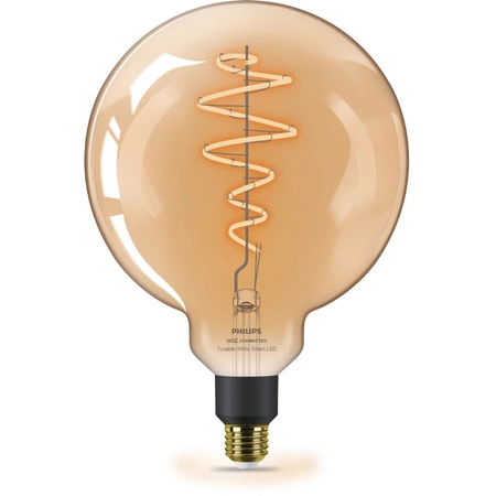 LED žárovka E27 G200 6W = 25W Filament Amber SMART WiFi Philips WiZ