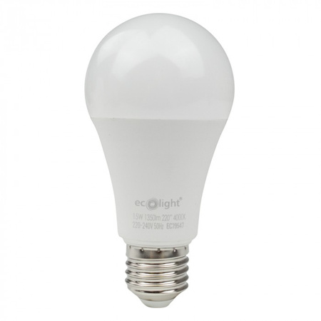 LED žárovka A60 E27 15W 1350lm 4000K Neutral Ecolight