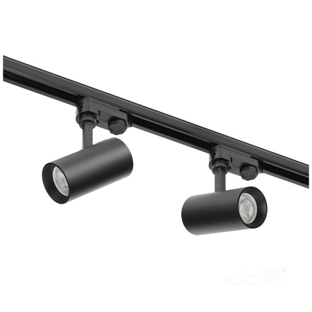 GU10 3okruhové kolejnicové bodové svítidlo černé Nextrack Kobi