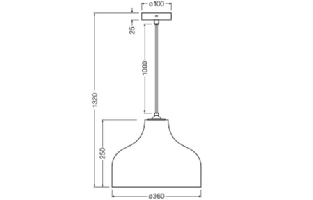 Dekorativní stropní závěsné svítidlo E27 s převisem Hnědá kartonová dekorace Ledvance