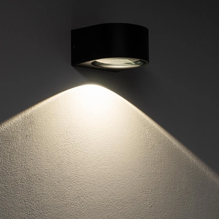 Venkovní zahradní lampa Venkovní nástěnné svítidlo LED pro povrchovou montáž 5W 500lm 3000K teplá černá Vodotěsné IP54 Moderní NEL 11368 Nowodvorski