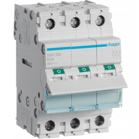 Switch Disconnect Modular Switch 3P 100A 400V AC HAGER