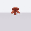 Stropní svítidlo Plafond Tuba Spot 3x GU10 Ochre Red Carbon Deep Space SL.1639 Sollux