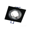 Zápustná montáž GU10 Halogenové zapuštěné bodové pletivo Black Square Kobi
