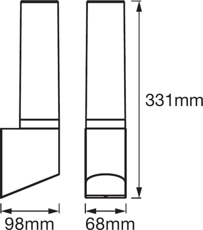 Nástěnné svítidlo 7W Endura Style FLARE svítilna LEDVANCE