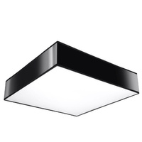 Svítidlo pro povrchovou montáž HORUS 3xE27 Plafond Square 45cm Moderní černobílé SOLLUX