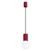 Závěsné svítidlo s převisem G9 Round Maroon Modern Matte Halo Sollux