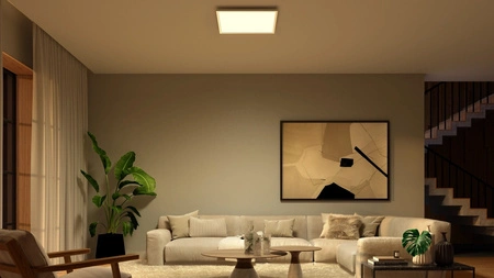 LED panel Stropní svítidlo pro povrchovou montáž 60x60 cm 60W 4150lm IP20 Bílá a barevná Ambiance RGB + TW White Smart SMART Zigbee Bluetooth Surimu Philips HUE