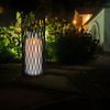 LED zahradní lampa na baterie LED LARTERN NYBORG 35cm IP44 2xAA černý kov GOLDLUX (Polux)