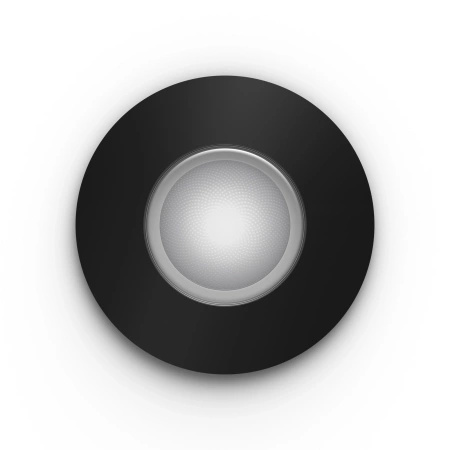 LED Xamento 4,2W IP44 CCT RGB Kruhové černé svítidlo do koupelny PHILIPS HUE Bluetooth