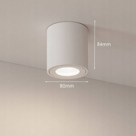 Halogenový reflektorový bodový reflektor GU10 IP54 s povrchovou montáží kulatý bílý Masterled