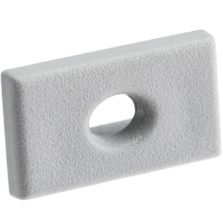 Záslepka pro Povrchový Profil KM35, s Otvorem Šedá Plastová LUMILED