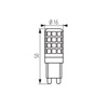 LED žárovka G9 4W = 42W 520lm 4000K Neutral ZUBI Kanlux